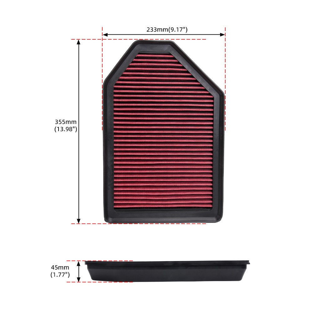 33-2460 Replacement Drop-In Air Filter For 2011-2023 Charger / Challenger / 300