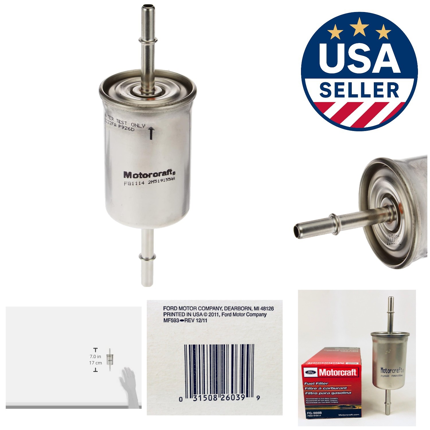 Vehicle-Specific FG-1114 Fuel Filter – Enhanced Strength for Optimal Performance