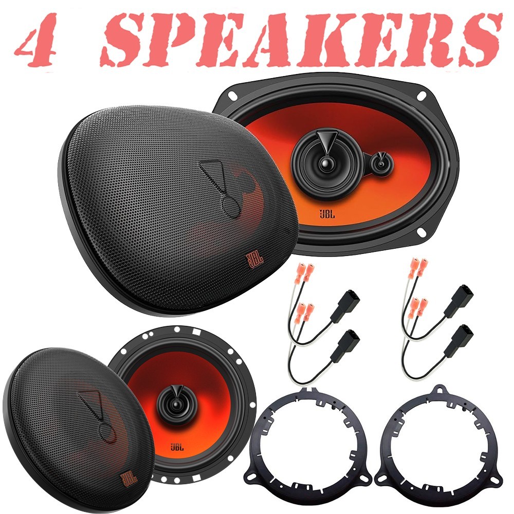 JBL 6×9″ 560W Front & 6.5″ 400W Rear Door Speakers for 2005-2018 Nissan Frontier