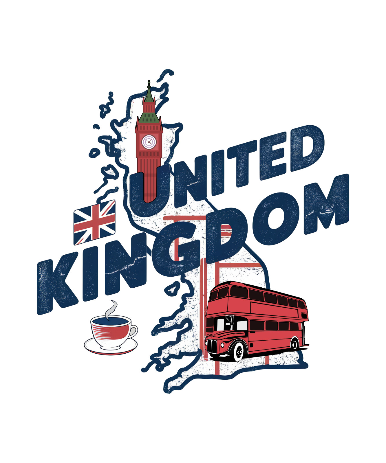 United Kingdom Sticker 2″ Country Home Vacation Visit Travel Culture Food UK