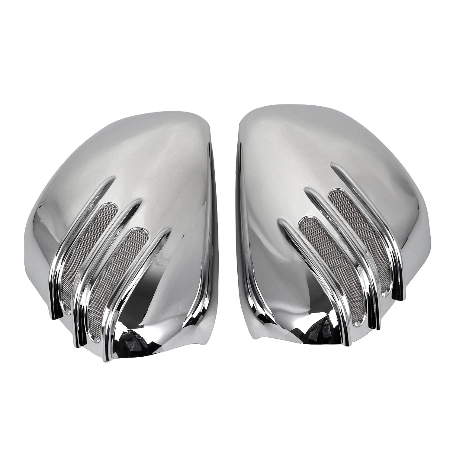 Chrome ABS Left & Right Battery Side Fairing Cover For Bobber & Speedmaster 1200