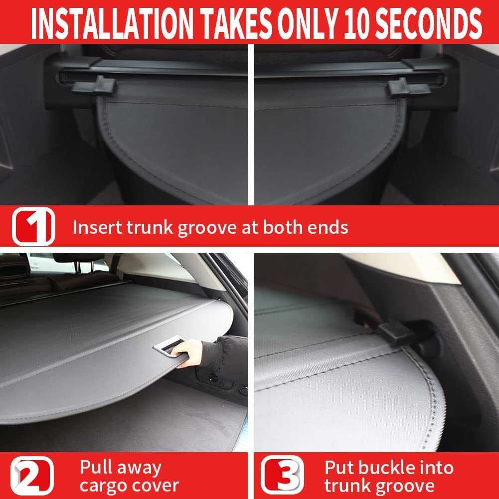 Retractable Cargo Cover For 2025 Chevy Equinox GMC Terrian Rear Truck Accessory