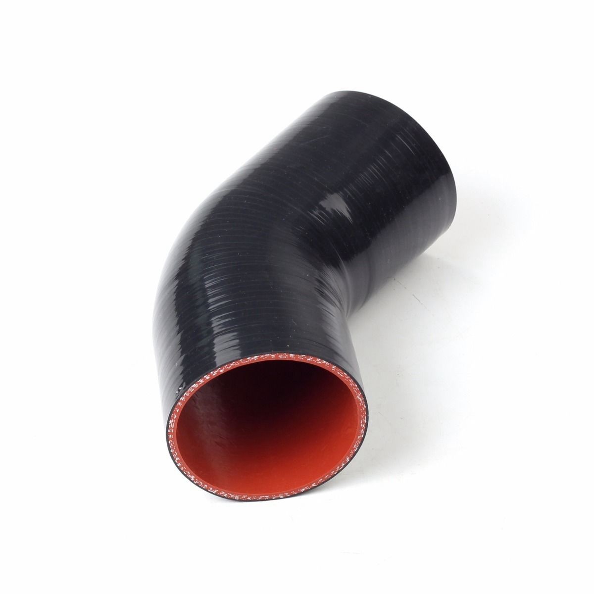 3″ Inch 45 Degree Elbow Silicone Turbo Hose Coupler Pipe 76mm to 76mm Black Red