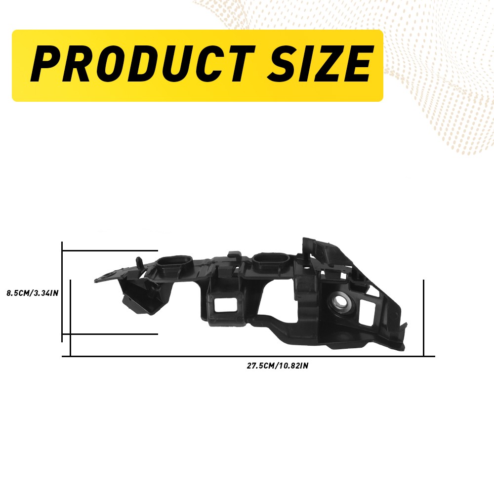 Bumper Bracket For 2015-2016 Volkswagen GTI Golf Front Left & Right Side 2Pcs