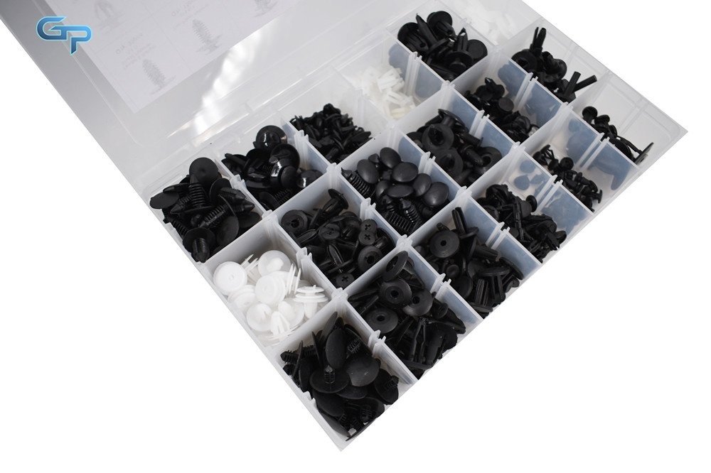 415 Pcs Auto Retainer Clips Car Fasteners Kit Set Push Pin Plastic Rivets bumper