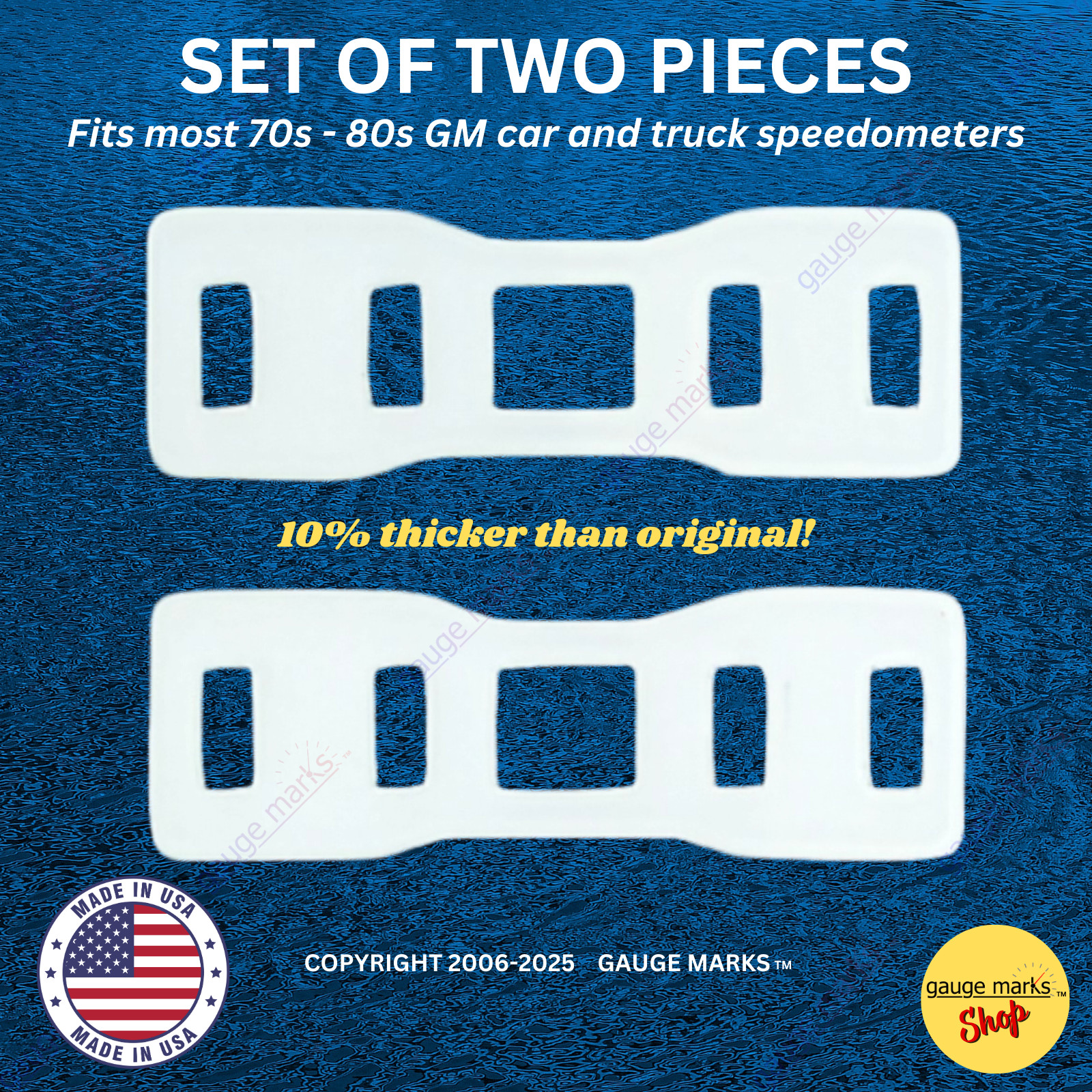 Odometer Plastic Retainer Strips fit Chevy Pontiac Buick Olds Speedometer – NEW!