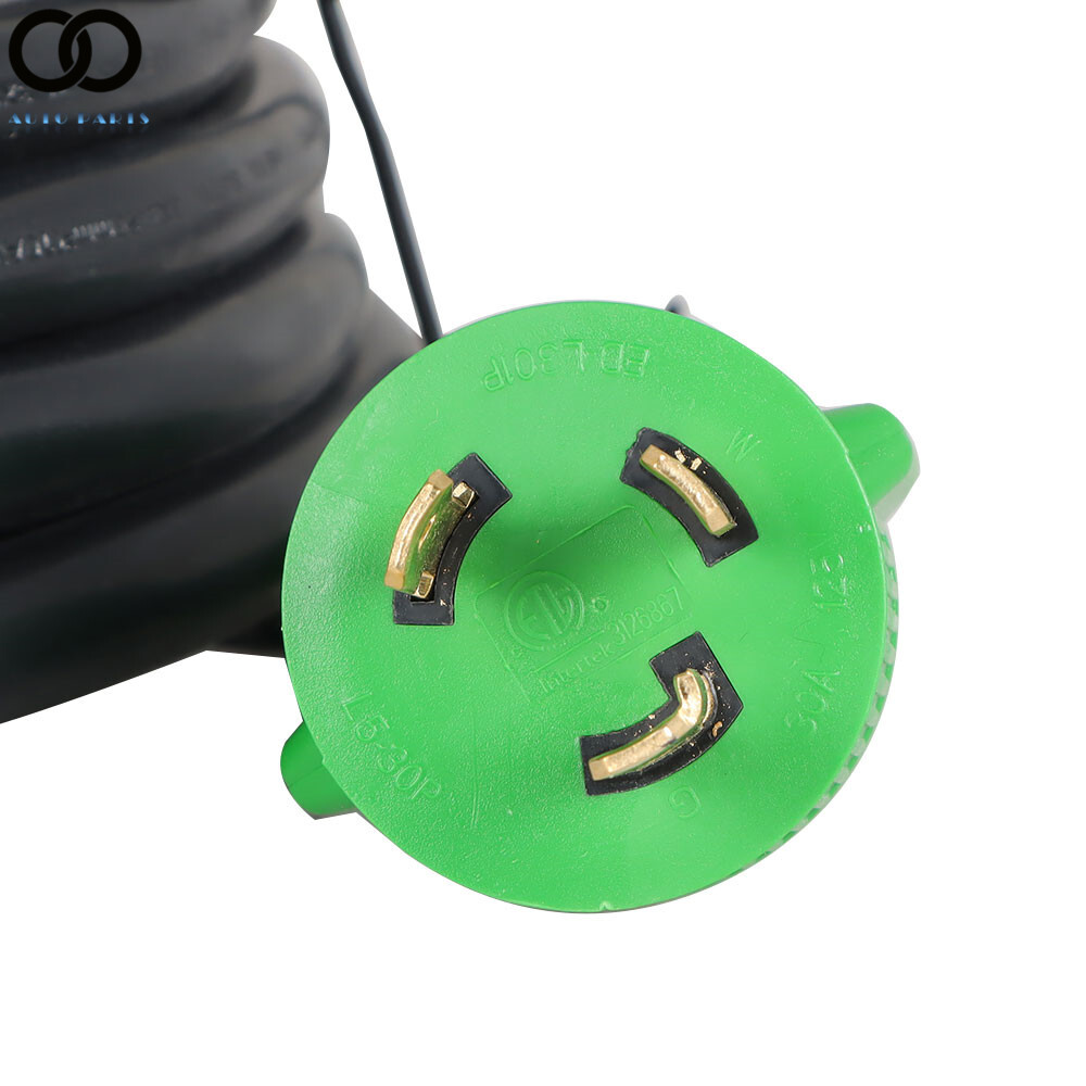 10 FT 30 Amp Generator Extension Cord NEMA L5-30P to L5-30R 3-Prong 125V 3750W