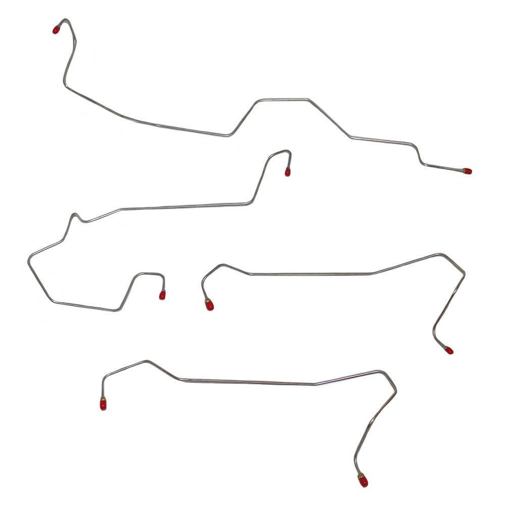 For Saturn ION 2005-2007 Front Brake Lines No ABS Steel XKT0404OM-CPP