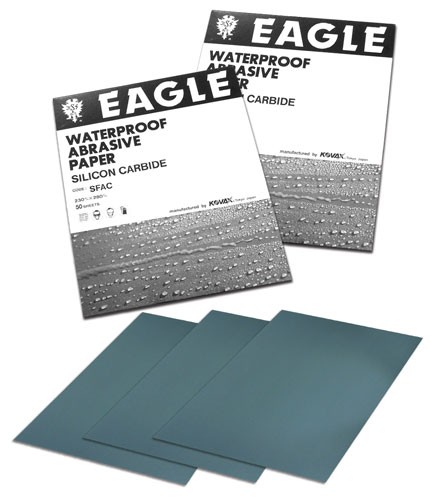 Eagle Abrasives 1020600 Waterproof 9×11 Wet Sanding Sheets Grade P600-A 50/Box