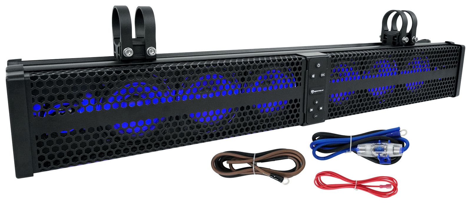 Rockville XBAR-32 32″ ATV/UTV Soundbar Bluetooth Speaker System w/LED + Wire Kit
