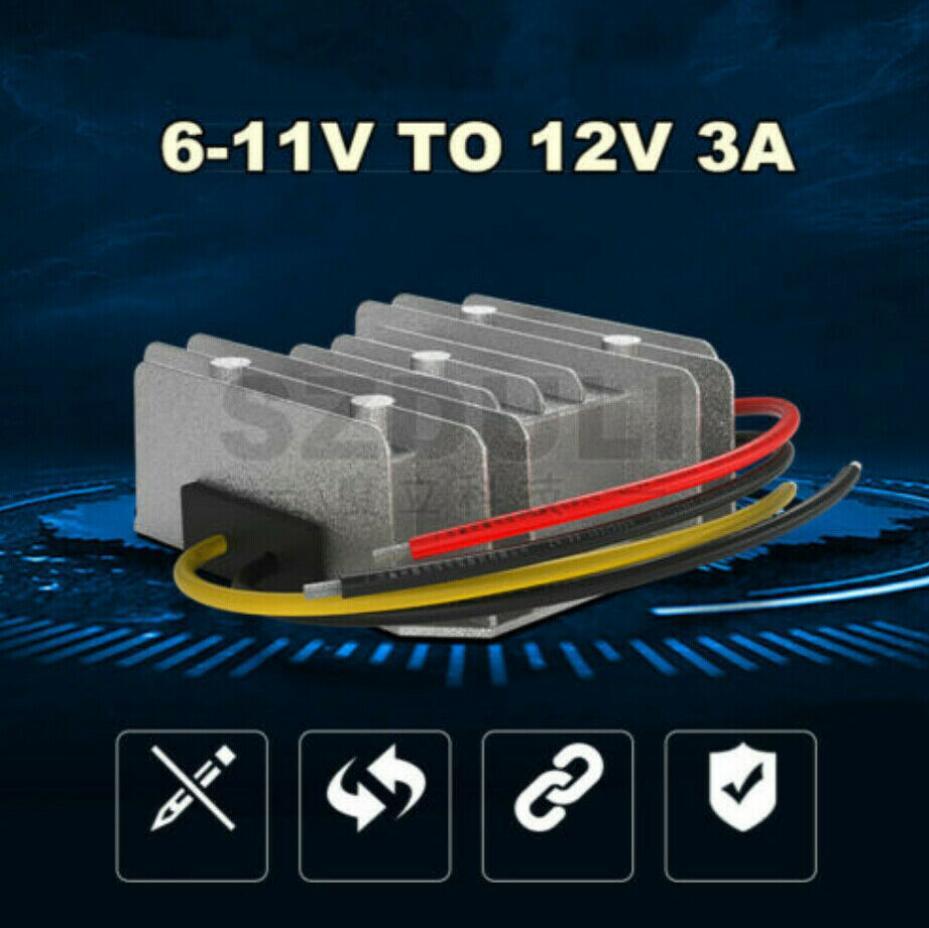 Car 6V Step Up To 12V DC/DC Converter Boost Regulator Module Voltage Transformer