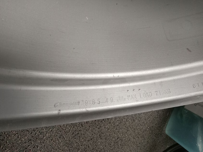 Porsche Champion RG5 Alloy Wheel 19×8.5 USED Front Offset 49, 5x130mm USED 01131