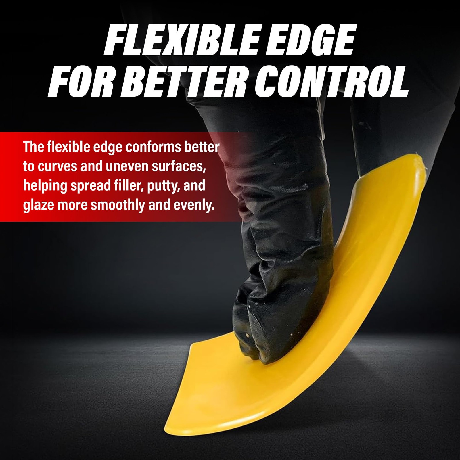 Reusable AutoBody Filler Yellow Spreaders (Pack of 100) – Sizes 4″; 5″; 6″