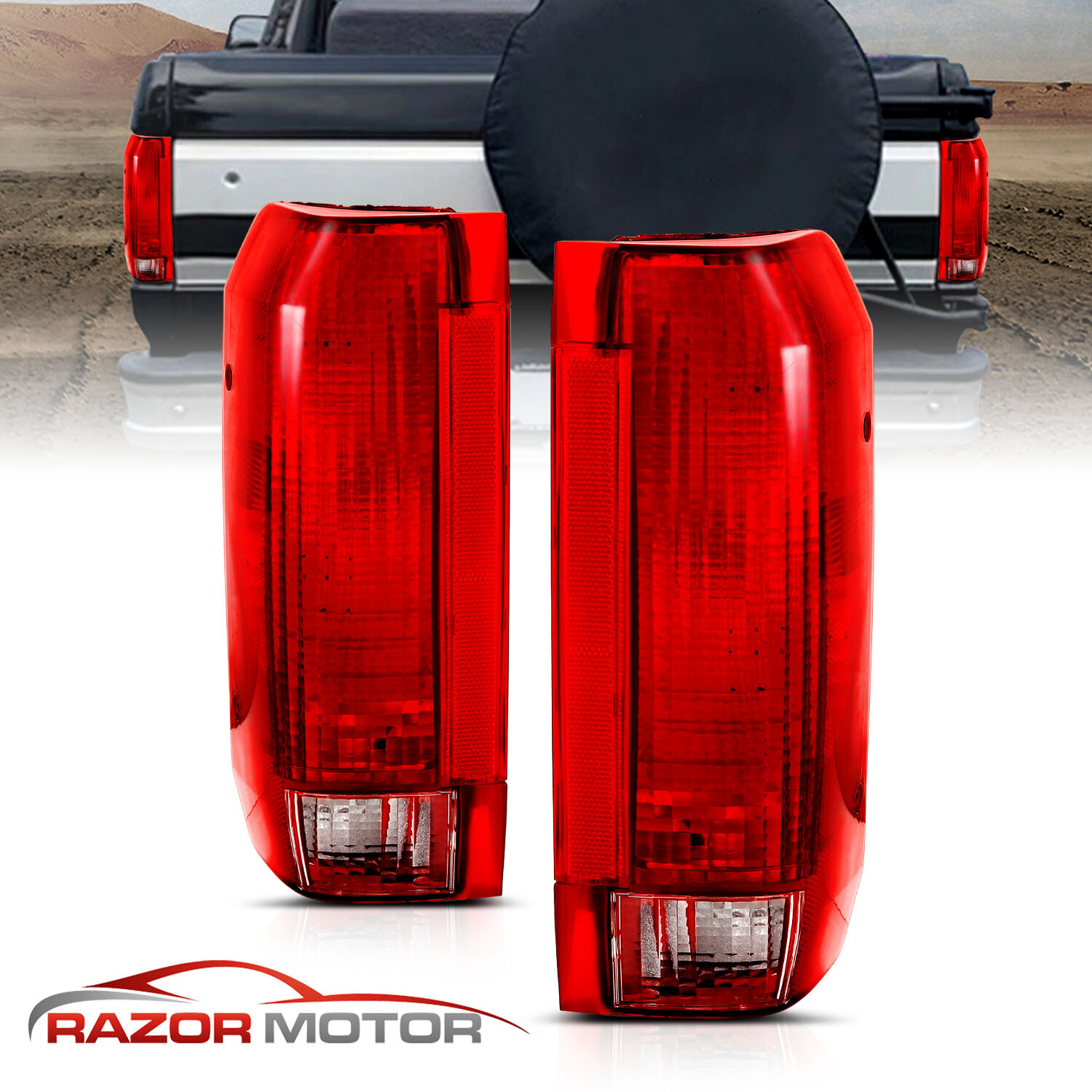 1990 -1997 Ford Bronco / F150 F250 F350 Styleside Pickup Replacement Tail Light