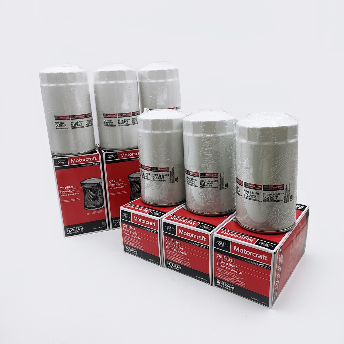 NEW Case of 6 Engine Oil Filters FL2051S BC3Z-6731B FL2124S