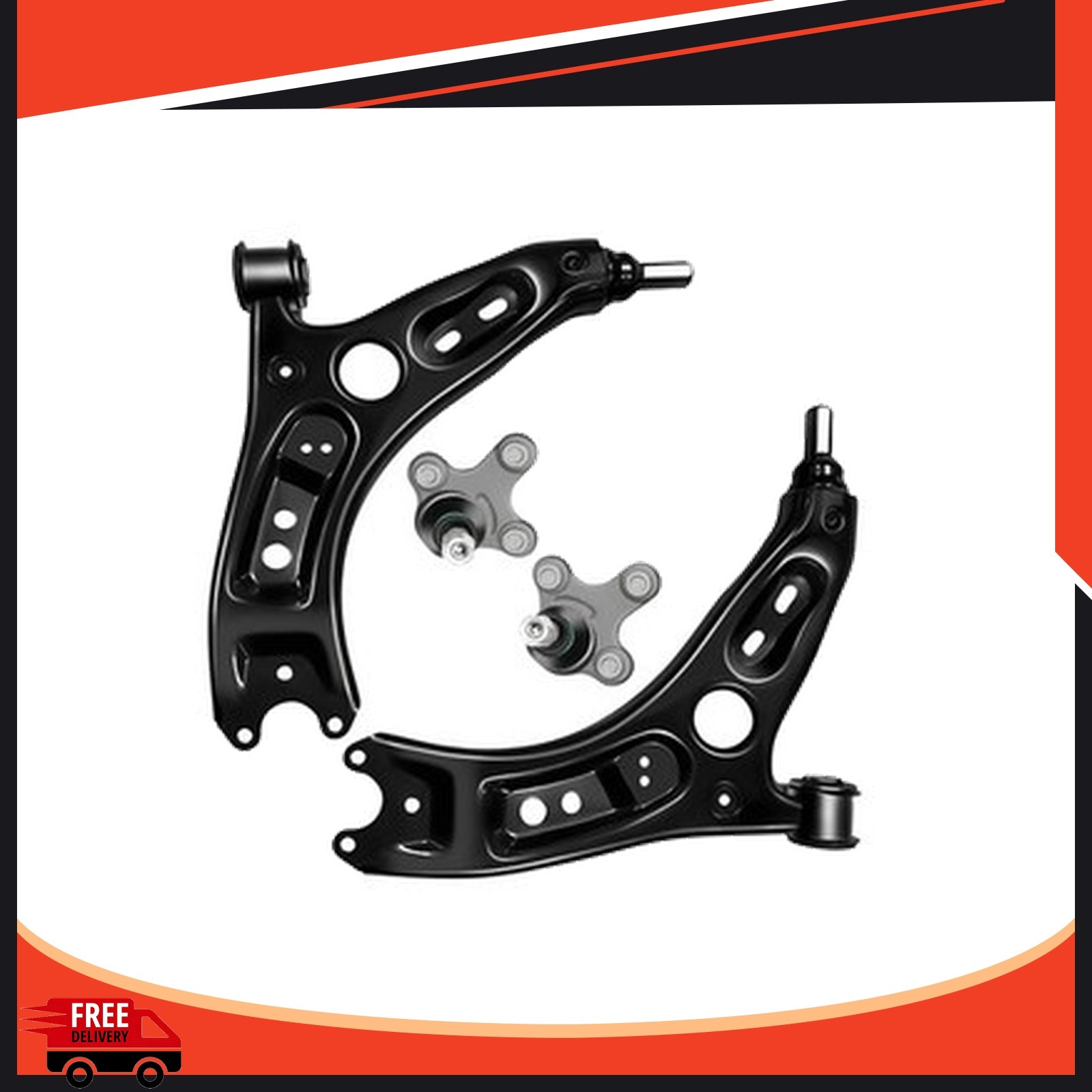 4×New Front Lower Control Arms ball joint For VW Jetta / Eos/ GTI Audi A3