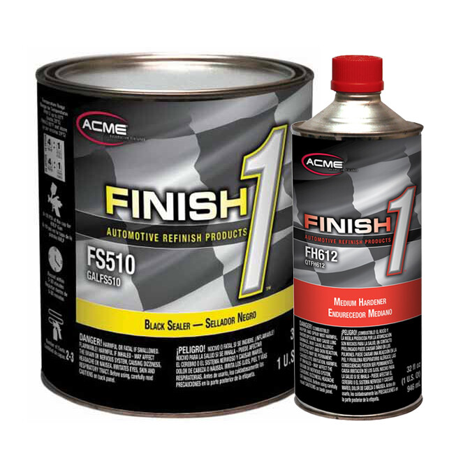 Sherwin-Williams Finish 1 4.1 VOC Black Enamel Sealer Undercoat Medium Gallon…