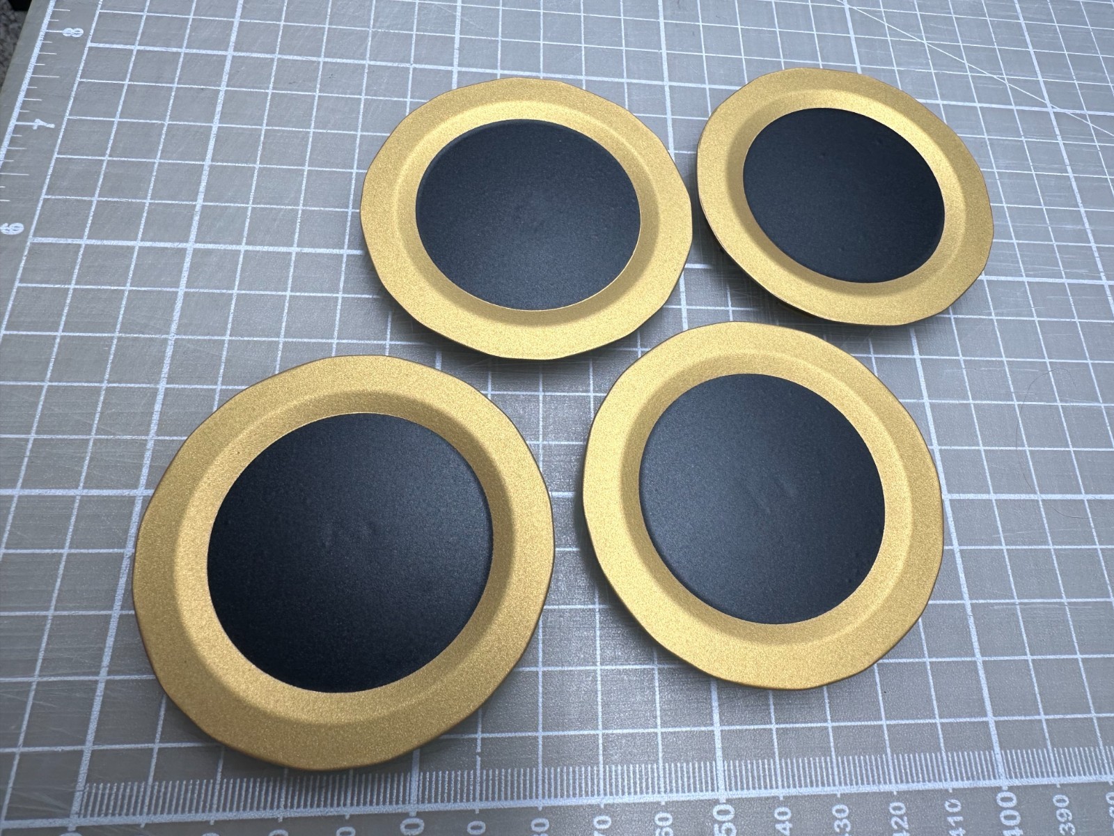 4 Custom Cerakoted Wheel Center Caps for Enkei RPF1 Wheels 61mm 62mm 63mm 64mm