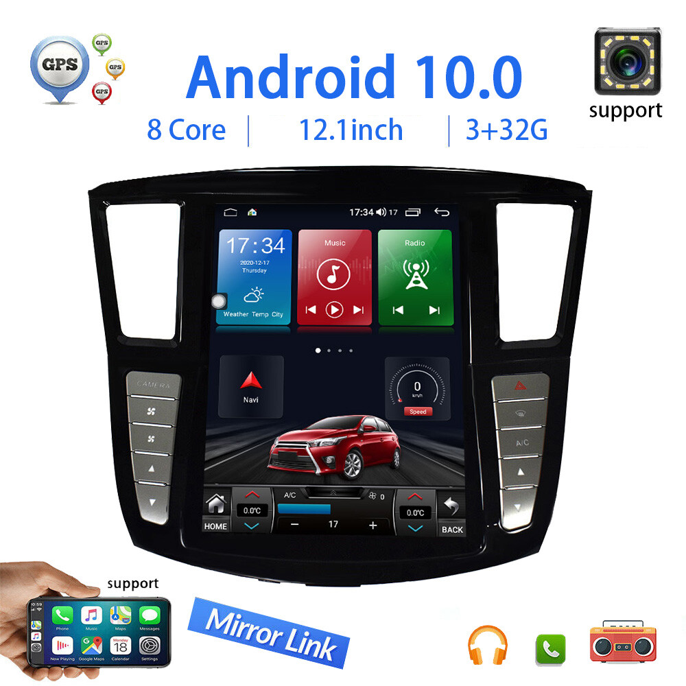 For Infiniti Qx60 Jx35 Car Stereo Radio Player Gps Android 10 Touch Screen 3+32g