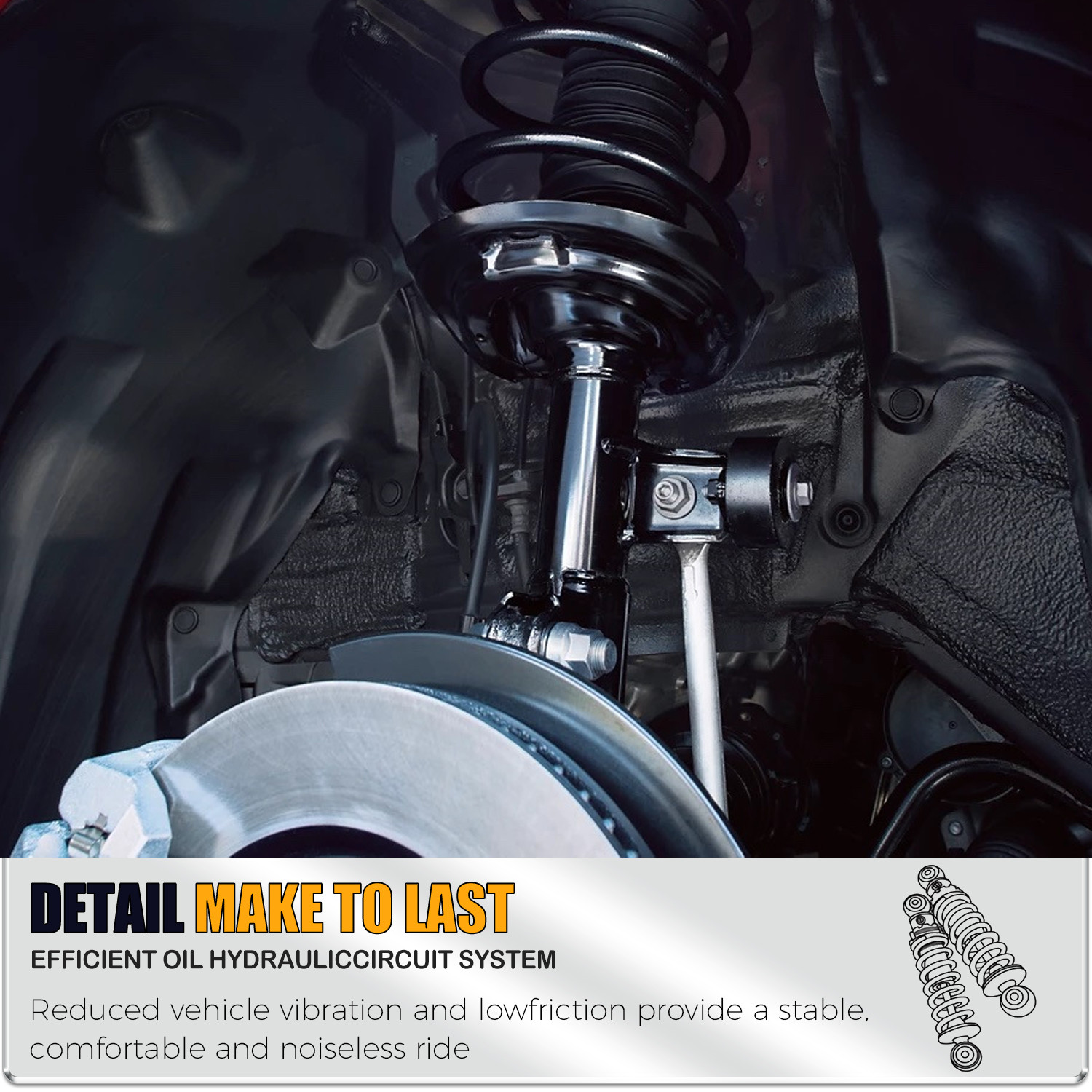 New Pair Front Strut Coil Spring Assy Set For 18-19 Subaru Outback