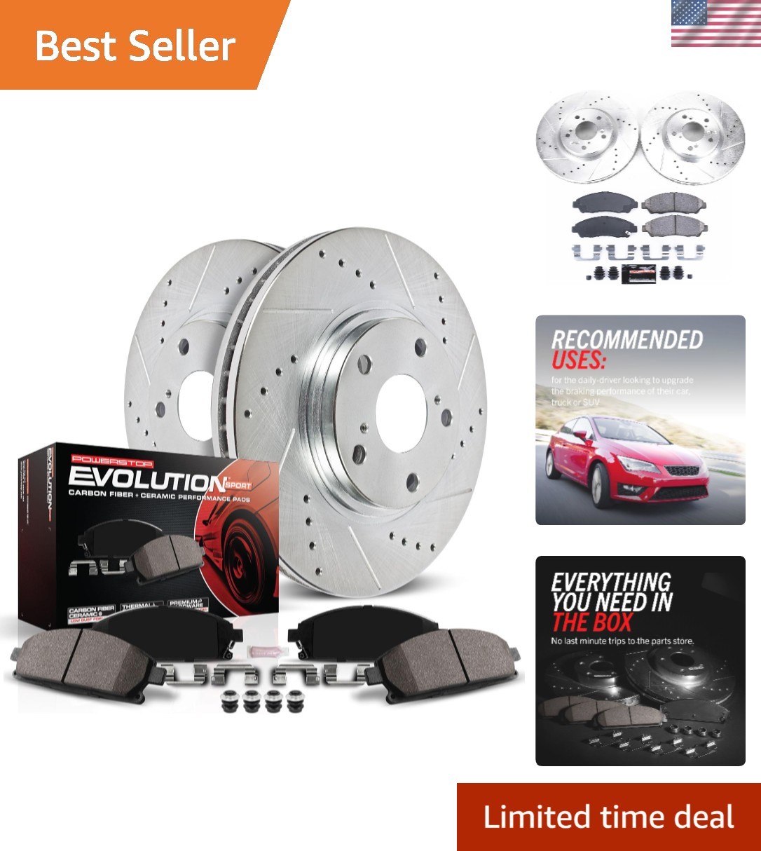 Z23 Evolution Front Brake Upgrade for Acura & Honda – Carbon-Fiber Pads & Rotors
