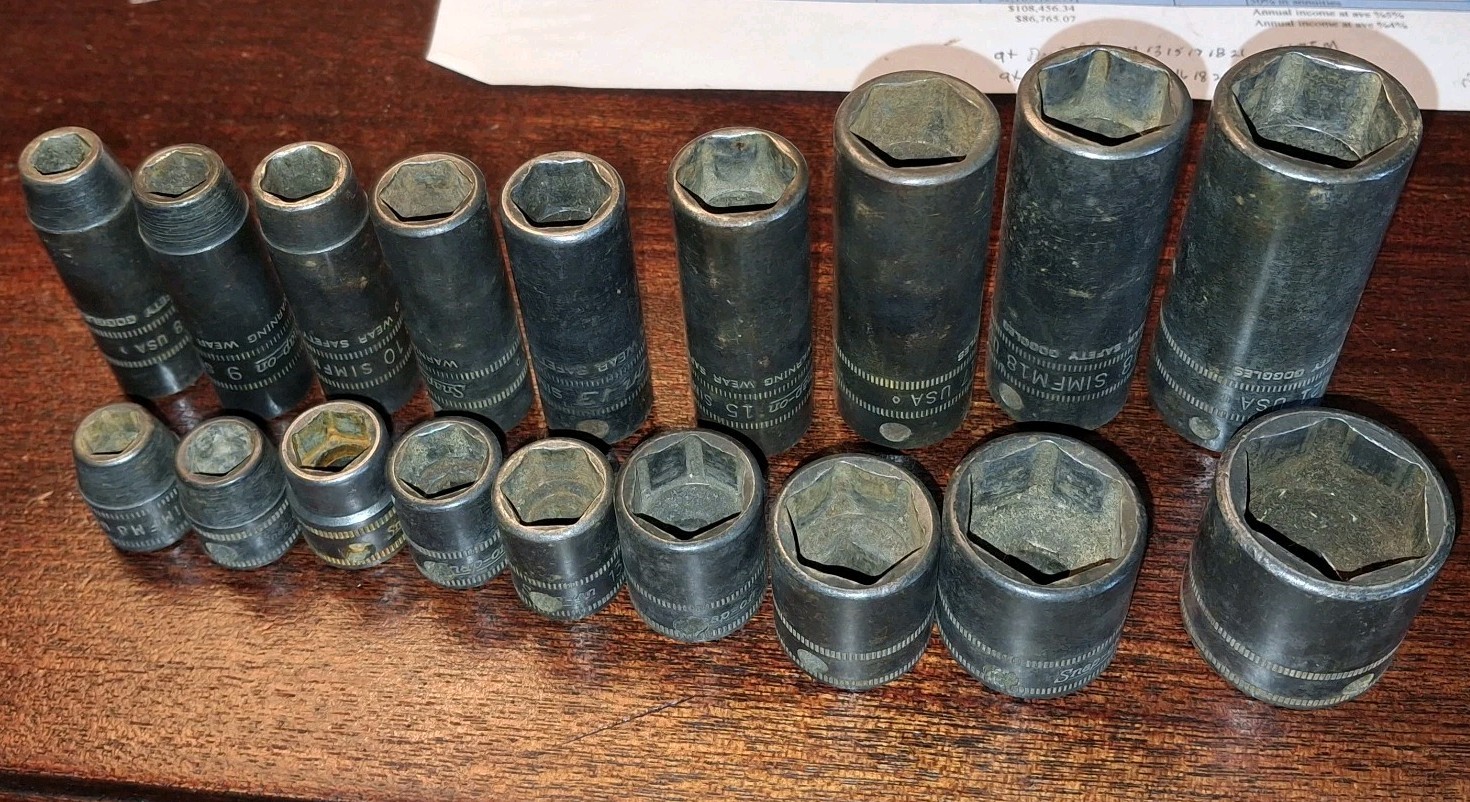 18pc Snap On Shallow/Deep Socket Set – Metric 3/8” Drive SIMFM/IMFM SERIES