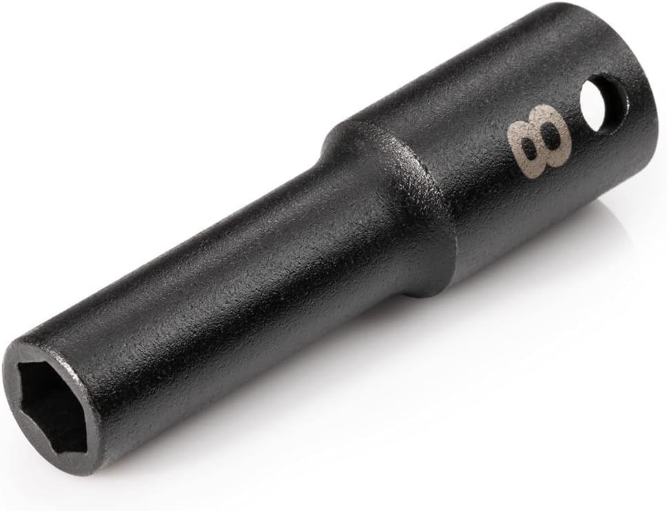 3/8 Inch Drive Impact Socket 8 mm Deep 6-Point Design for Professionals