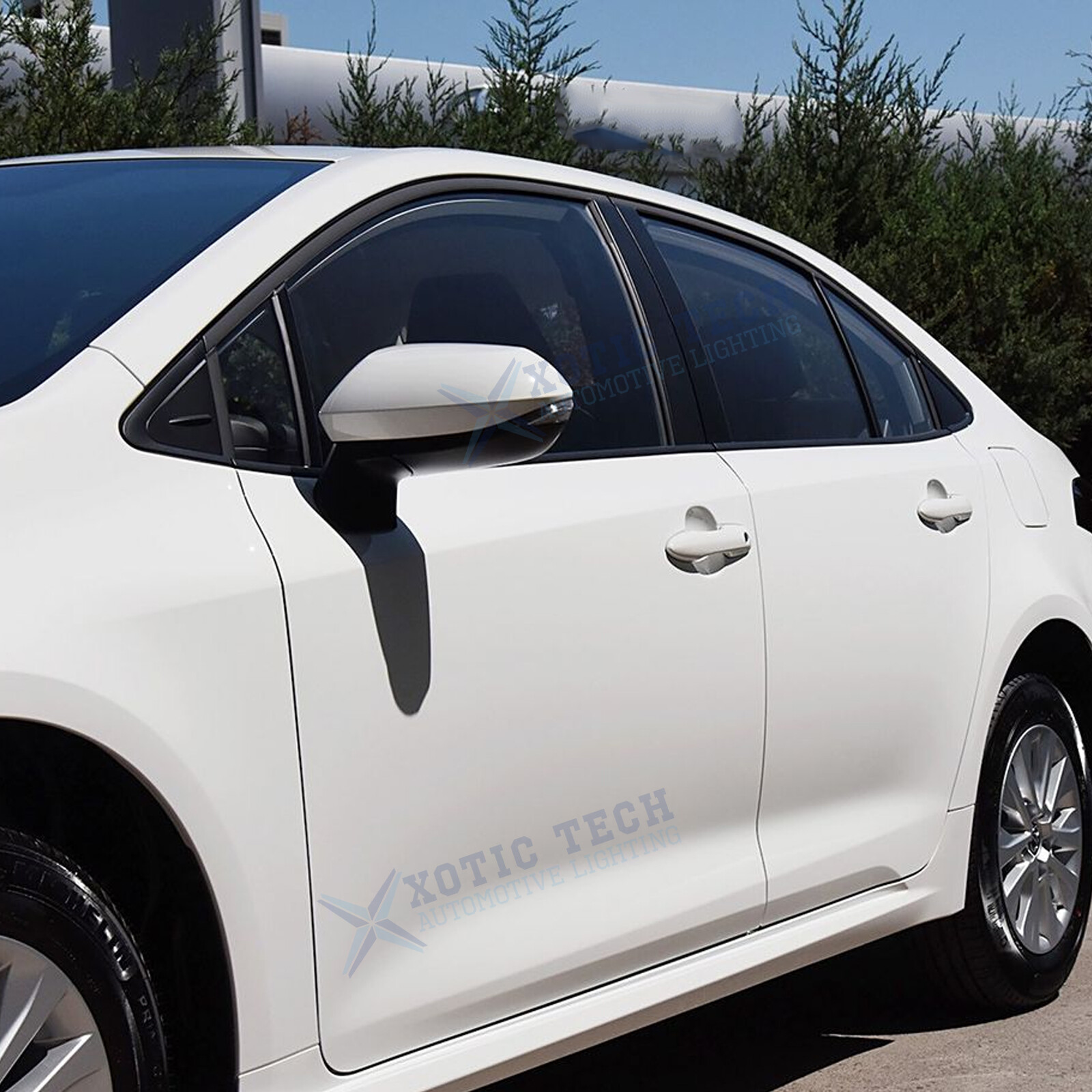 Black Window Pillar Posts Door Trim Piano Cover For Toyota Corolla 2019-2025