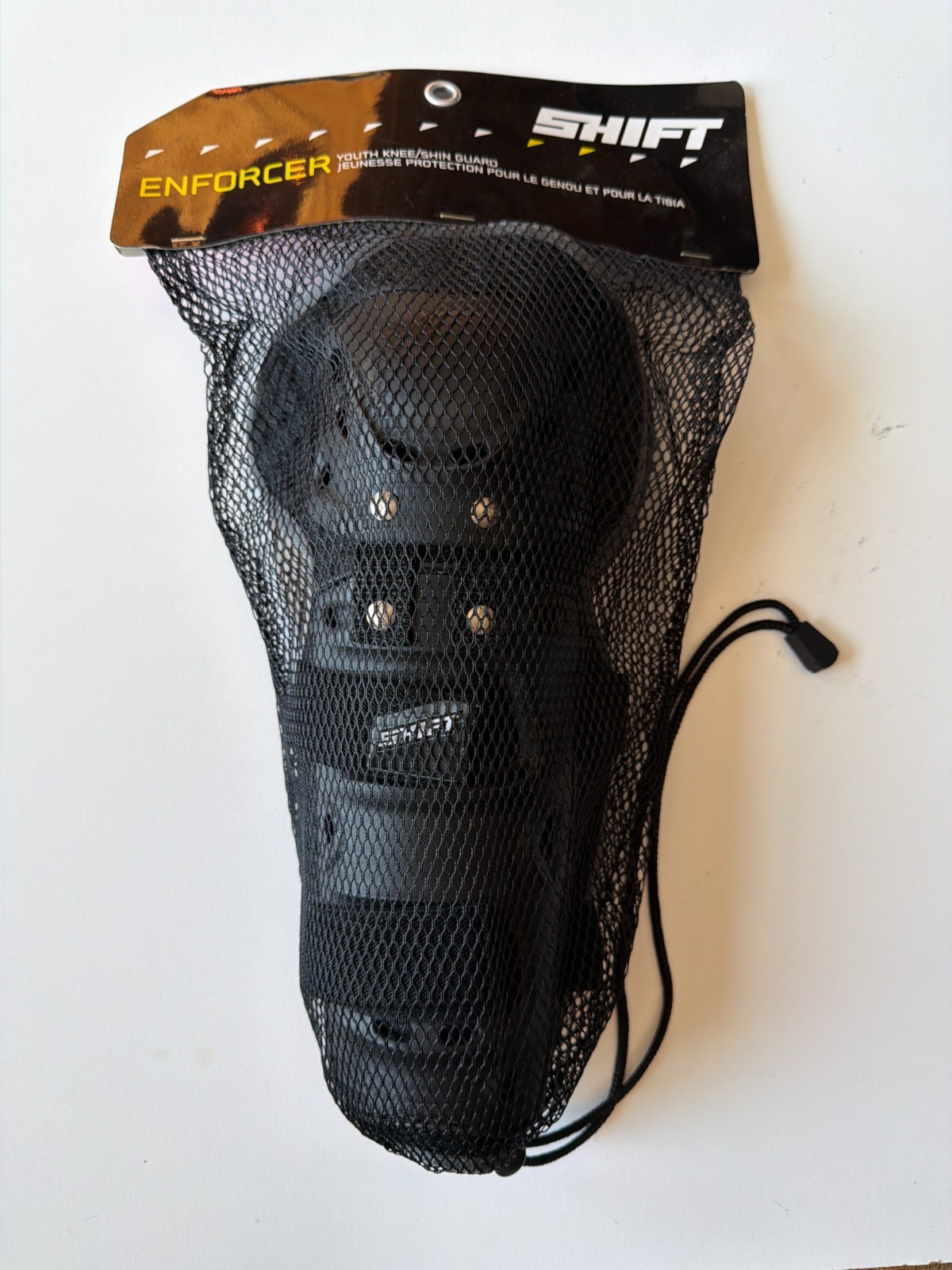 Shift Enforcer Youth Knee Shin Guards Black OS Motocross MX ATV Dirt Bike NWT