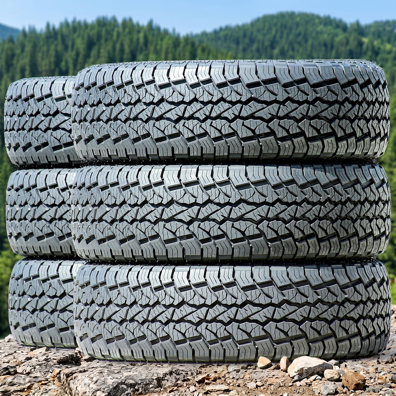 6 Aplus Shredder AT 35X12.50R22 117Q E 10 Ply A/T Tires 50k Mi Warranty
