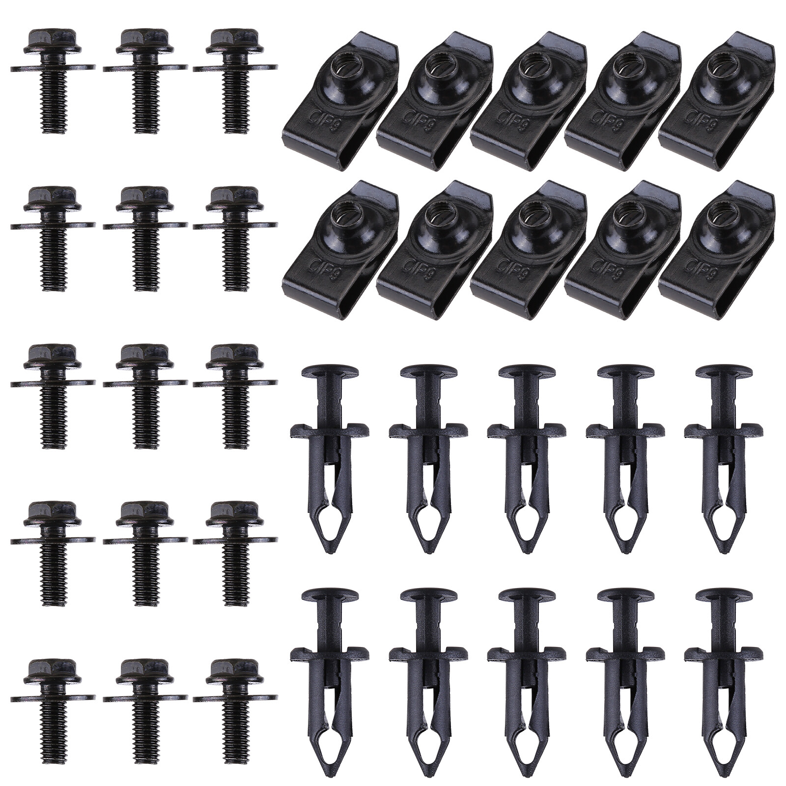 For Toyota Body Bolts U-nut Clips – M6 Engine Under Cover Splash Shield Guard