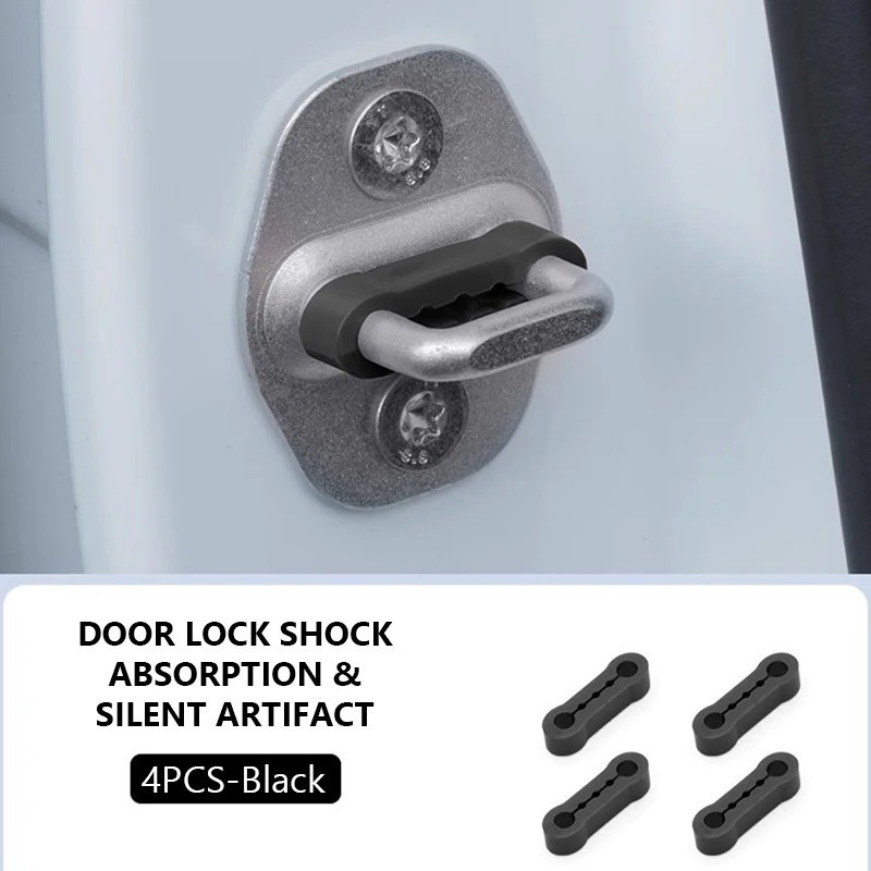 4pcs Car Door Shock Absorber Universal Anti Vibration Buffer Soundproof Pad