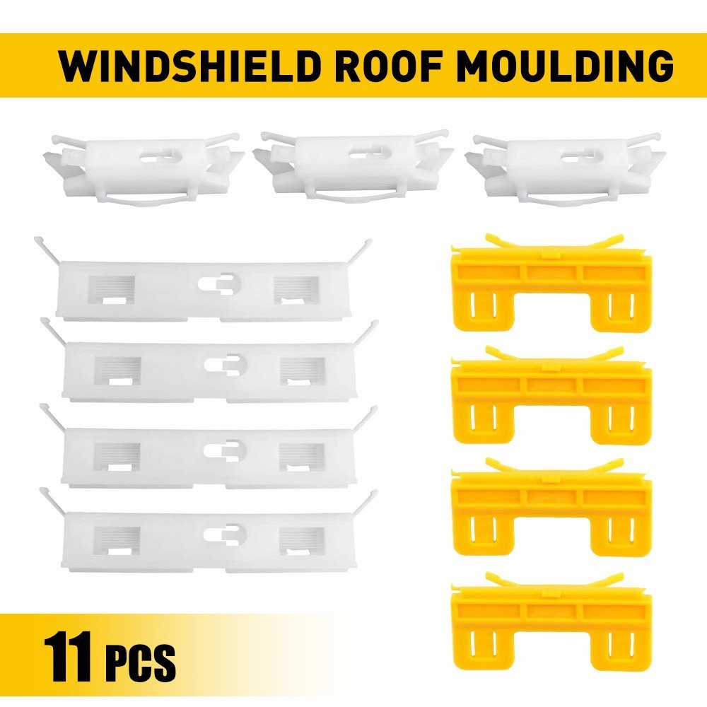 Windshield Molding Retainer Roof Repair Set Fit 2004-2008 Acura TSX 2005 2006 7