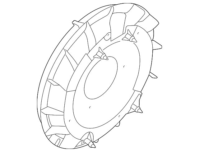 Genuine OEM Ford Fan Shroud 8C2Z8B614B Direct Replacement Part