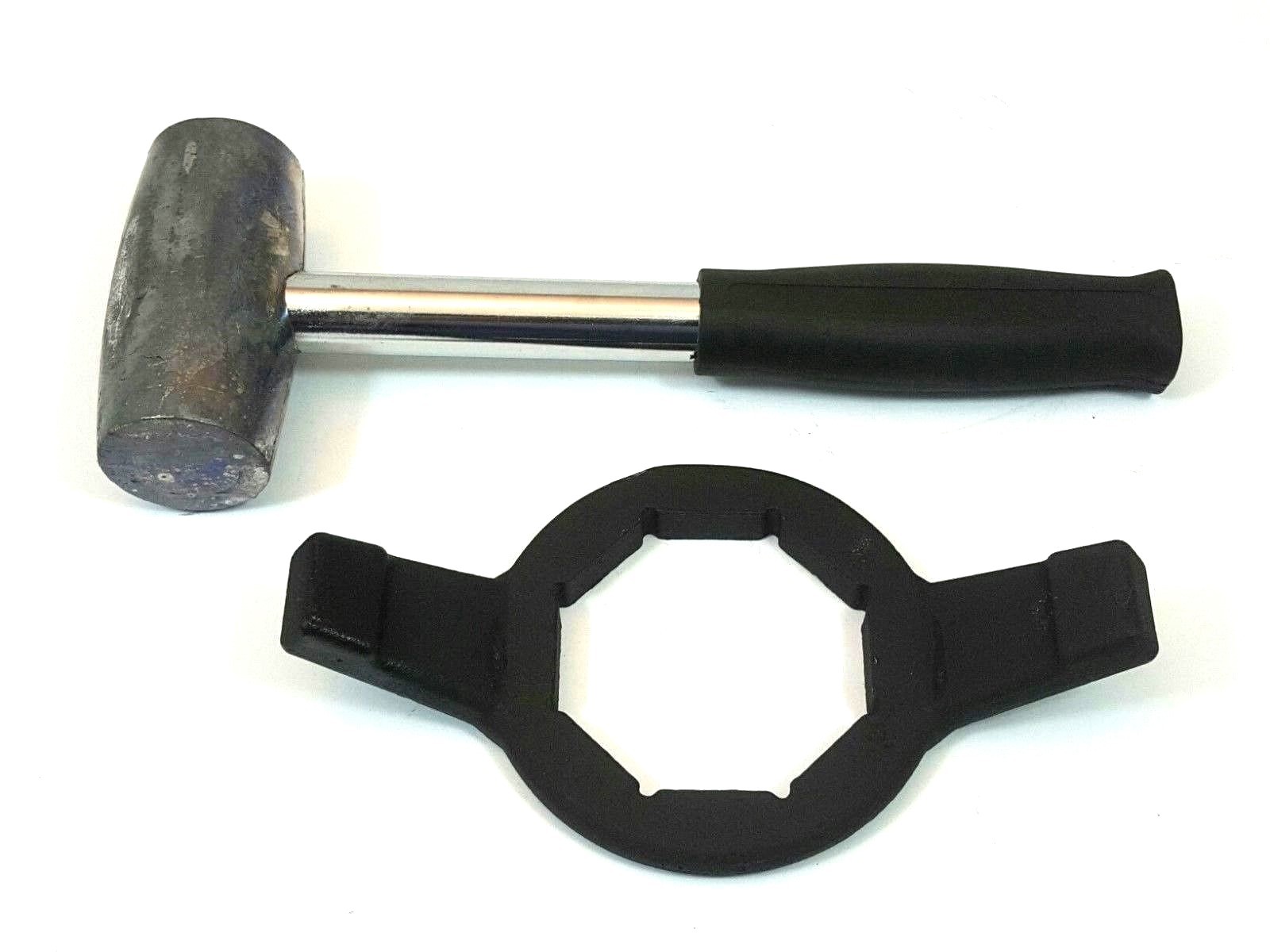 DAYTON WIRE WHEEL ADAPTER 8 SIDE HEX WRENCH & LEAD HAMMER #AP-HW8-HAMMER