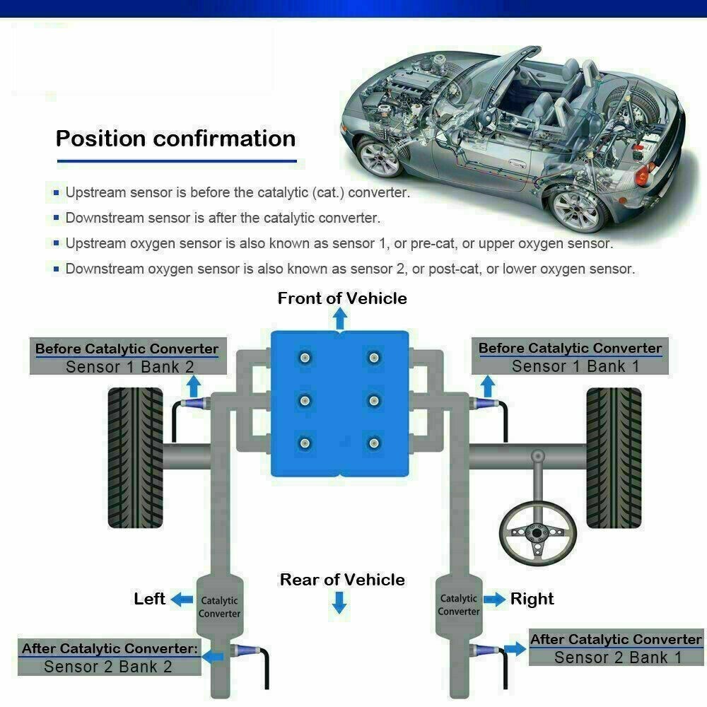 O2 Sensor bolt-on connection for honda accord catalytic converter direct fit
