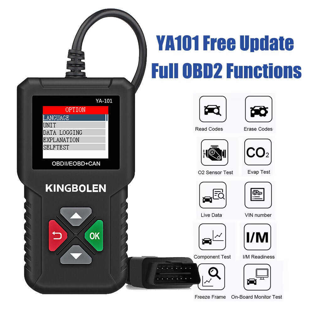 EDIAG YA-101 OBD2 Code Reader Scanner Car Smog Check Engine Fault Diagnostic US