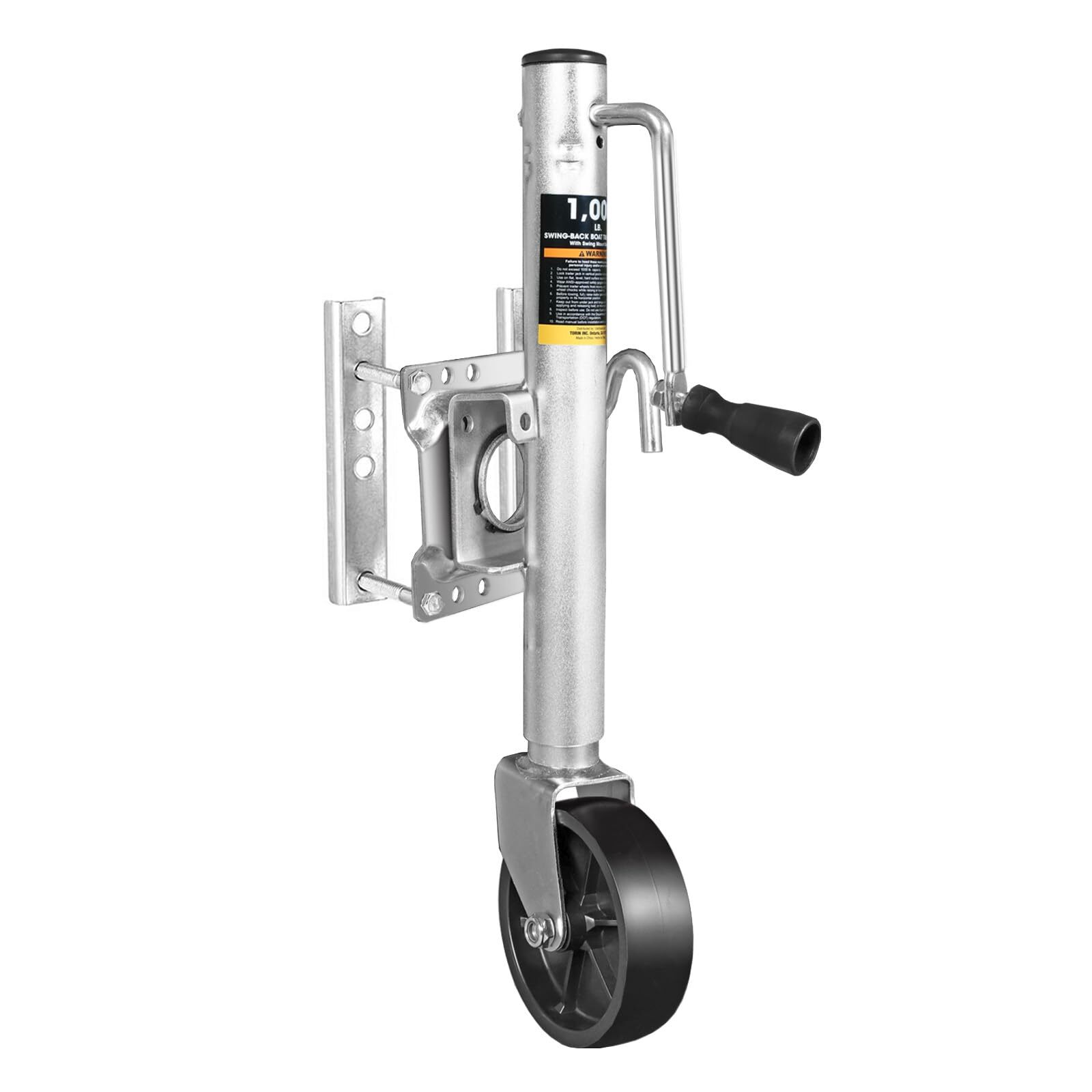 Torin 1000 lbs Trailer Jack with Wheel , 10″ Lift, Bolt-on Trailer Tongue Jack
