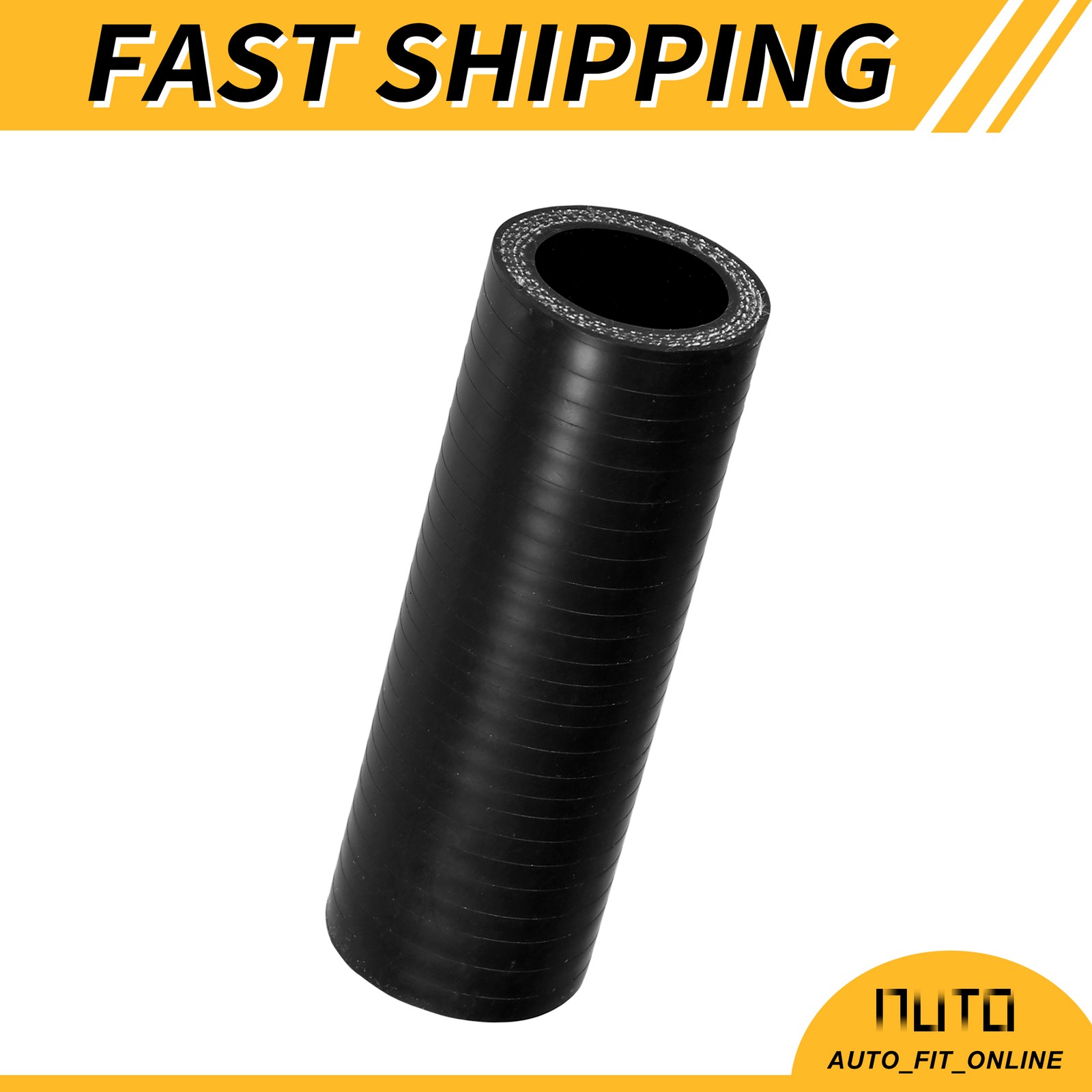 25mm 0.98″ ID 100mm 3.94″ Length 0 Degree Black Car Silicone Hose Universal New