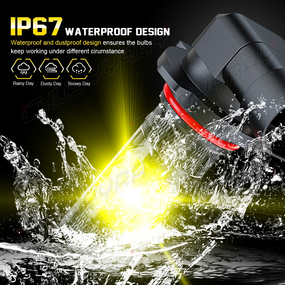 For Ford F150 2015 206 2017 2018 Pair 9145 LED Fog Lights Bulbs 4500K Yellow