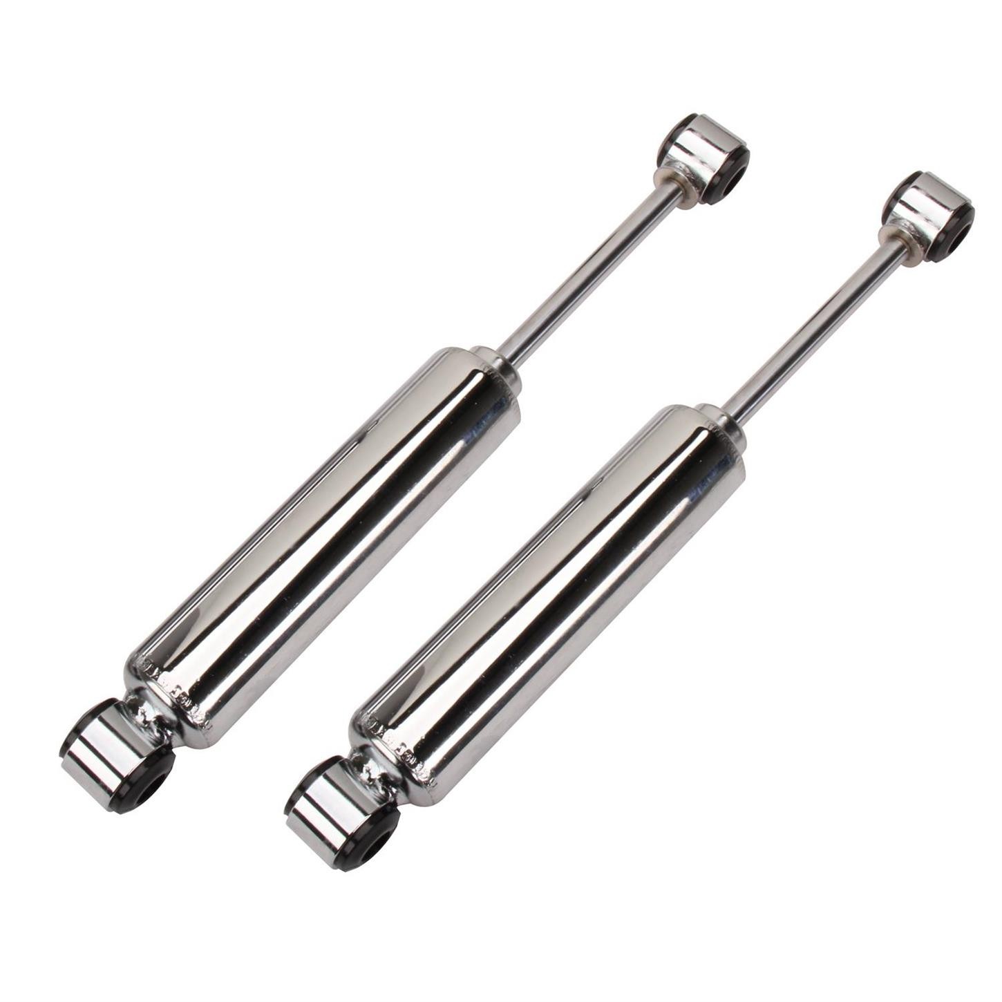 Speedway Motors Short Gas-Filled Tube Shocks, Chrome Plated, Premium Steel