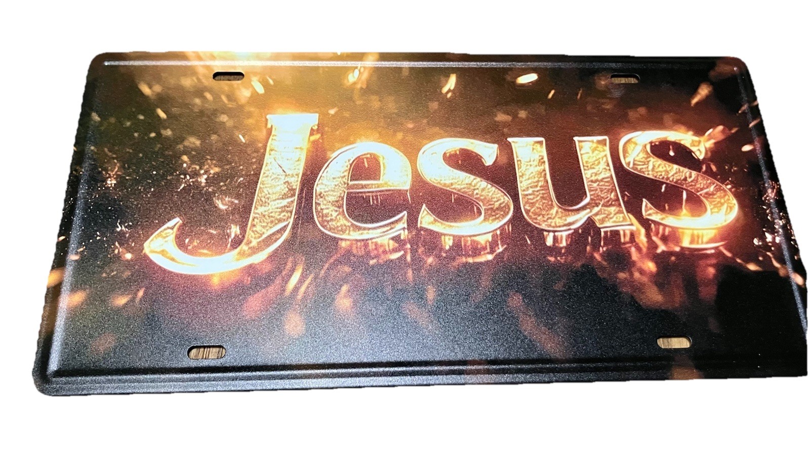 Jesus Front License Plate Car Tag Sign 6×12 Inch