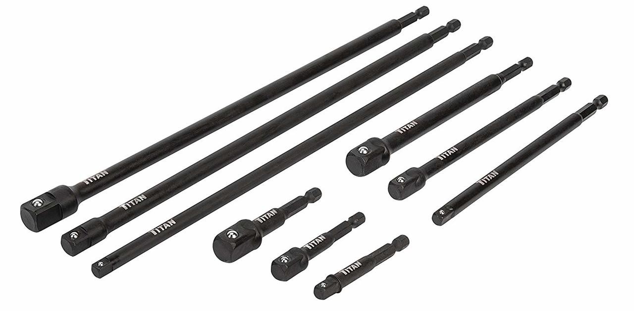 Titan Tools 12089 9 Piece Impact Socket Adapter Set