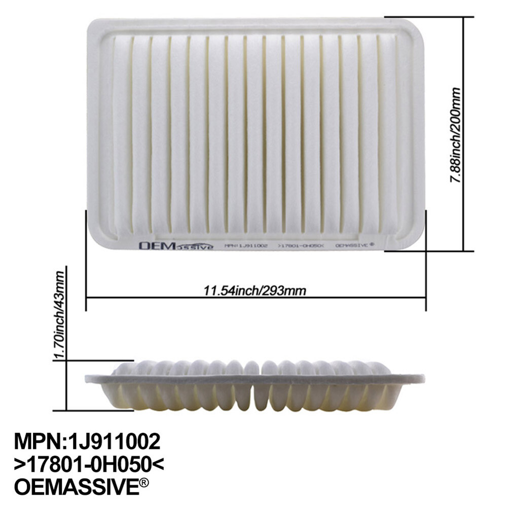 Premium Car Engine Air Filter 17801-0H080 17801-0H050 For Camry Venza