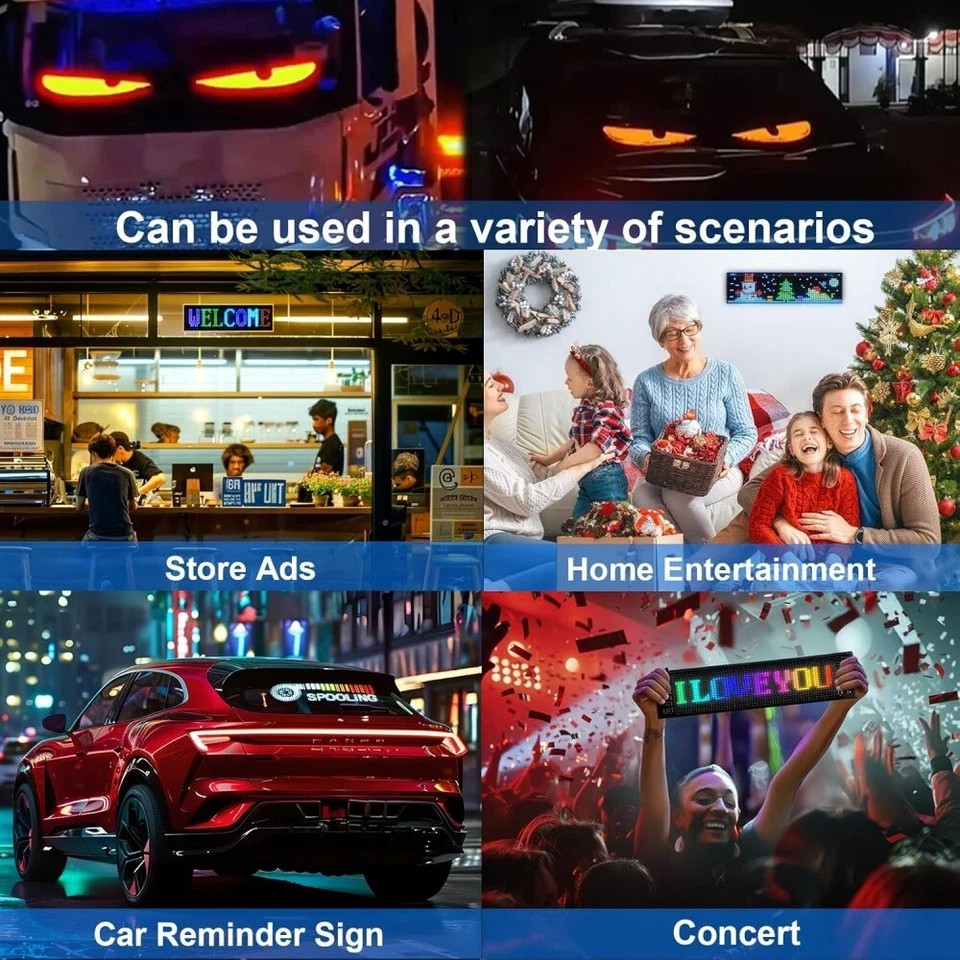 DIY Devil Eyes LED Light for Car/Truck, APP Control, Specific Devil Car Lights