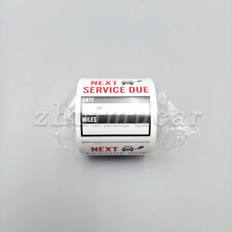 300PCS Oil Change Service Reminder Stickers Window Lite Sticker Pack 2″x2″ US