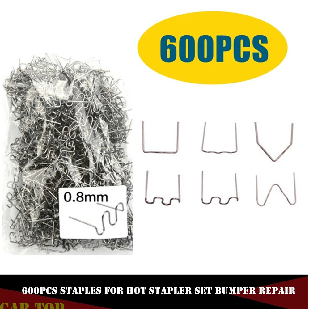 600PCS 0.6/0.8mm Hot Stapler Staples For Plastic Welder Car Bumper Repair Set