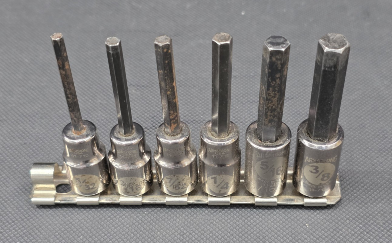Armstrong 6-Piece SAE 3/8″ Drive Hex Head Allen Socket Set GMTK 5/32″ – 3/8″