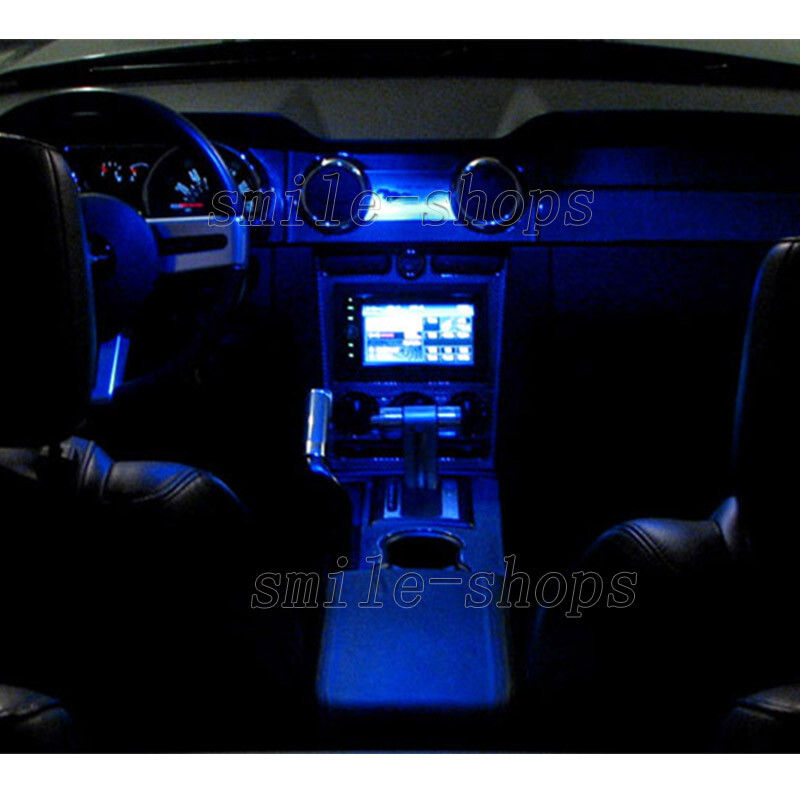 Bright Blue 6pcs Interior LED Light Package Kit for 2006-2010 Dodge Charger #