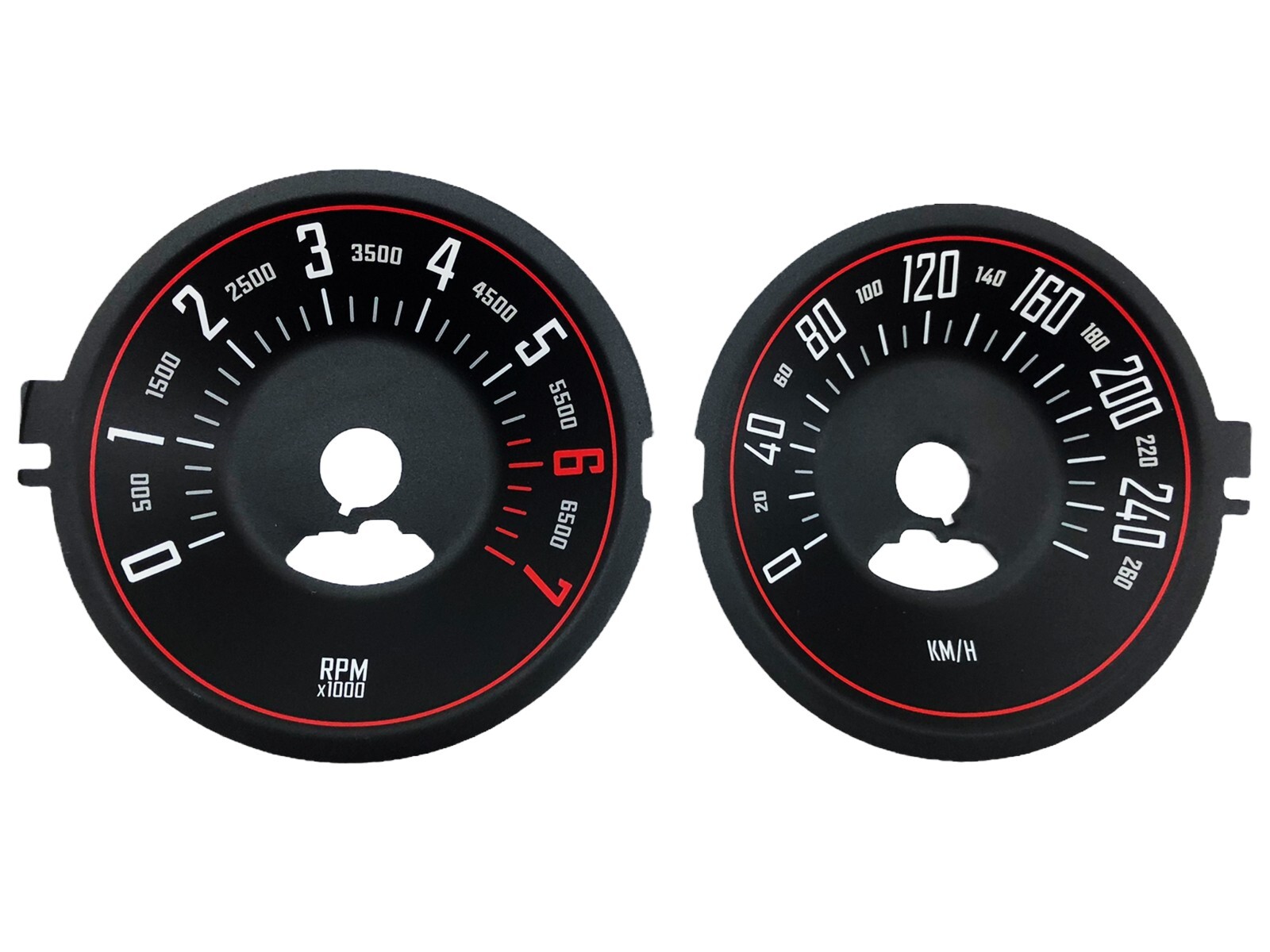 For Dodge Challenger 260km/h – Speedometer Dials from MPH to Km/h Cluster Gauges